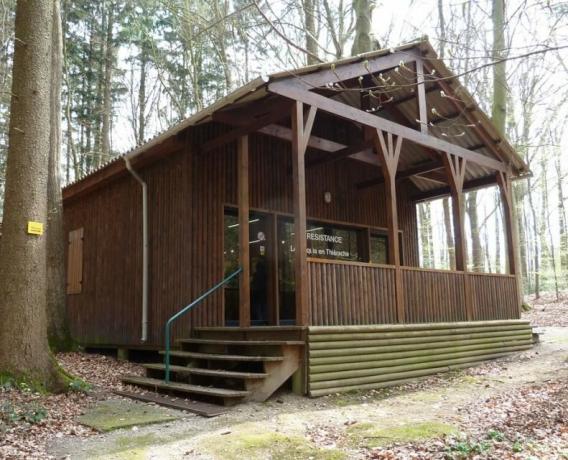 Kópia Hitlerova chate v rezidencie "Wolfsschlucht I"