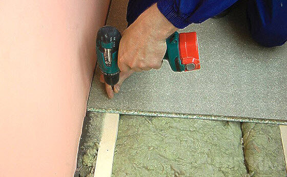 Inštalácia podlahové nosníky pre, foto: remontiks.com