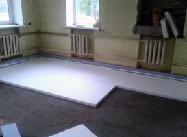 Použitie izolácie pre podlahové vykurovanie