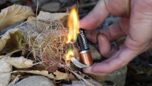 Ako používať batérie urobiť oheň?