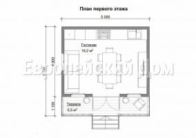 Fínsko-European gril dom 5x5