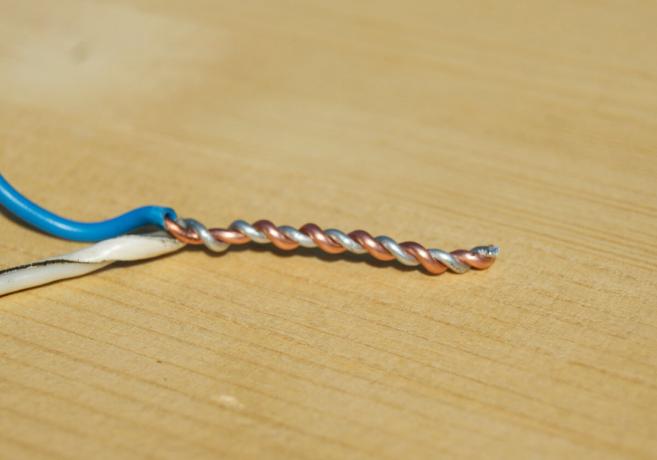 Pripojenie hliníkový drôt s medeným obvyklým zákrutom