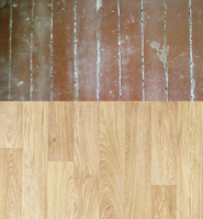 Linoleum na drevenú podlahu: Nový život starých dosiek