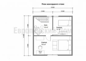 Dom 6x6 s tromi priestrannými spálňami