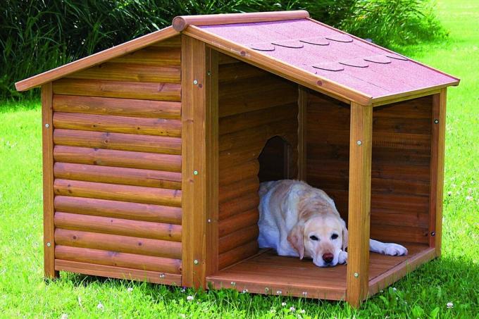 Sedlovou strechou v konštrukcii kabín pre psov