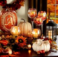 Jesenné dekorácie pre váš domov, alebo pridať nejaké farby do interiéru. 4 nápady nasledovať